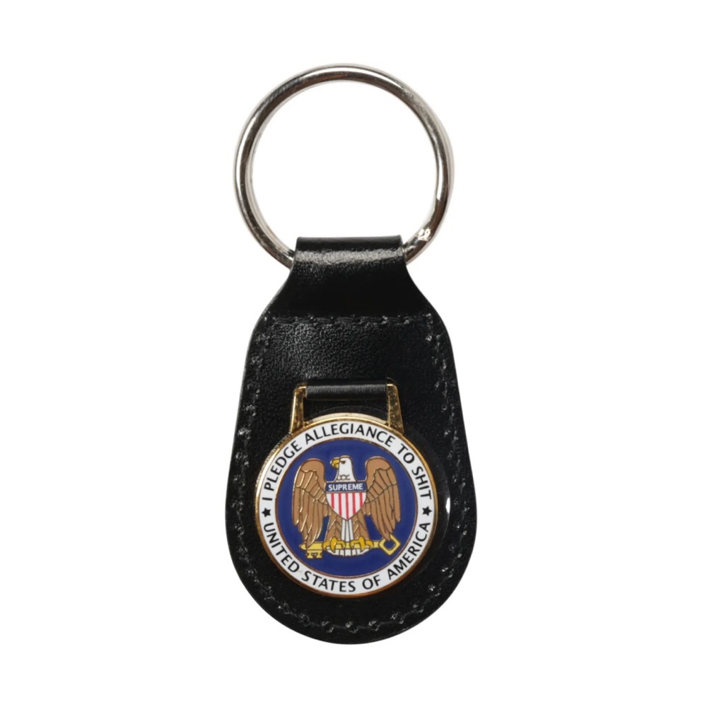 Supreme Pledge Allegiance Keychain
Black